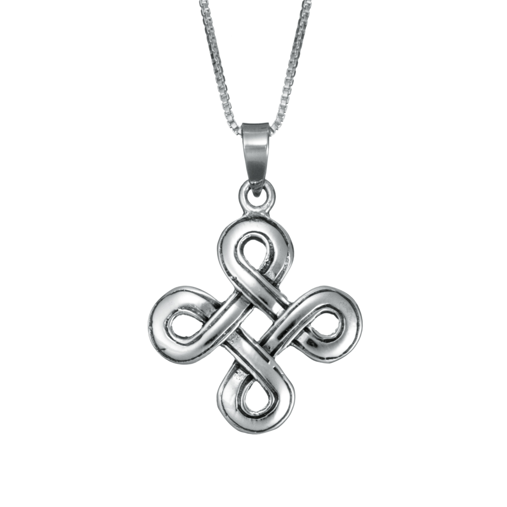 Sterling Silver Celtic Knot Loop Necklace Large Landing Company