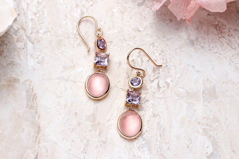 Pink Orchid Earrings