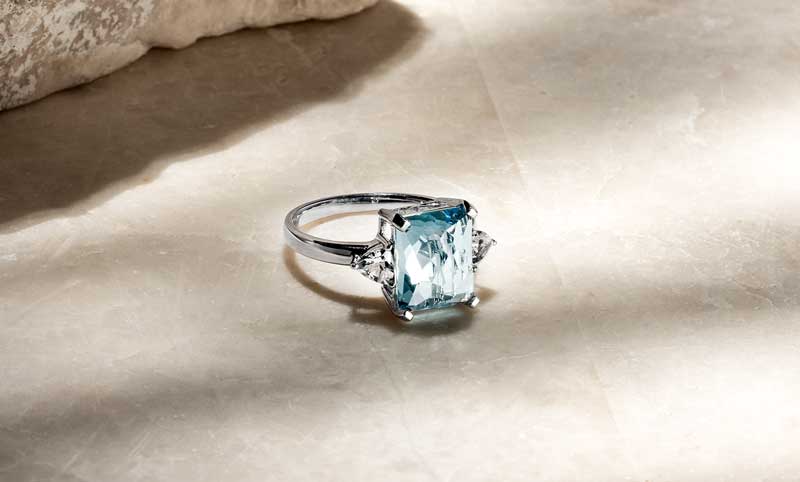 Sky Blue Topaz Hatteras Ring