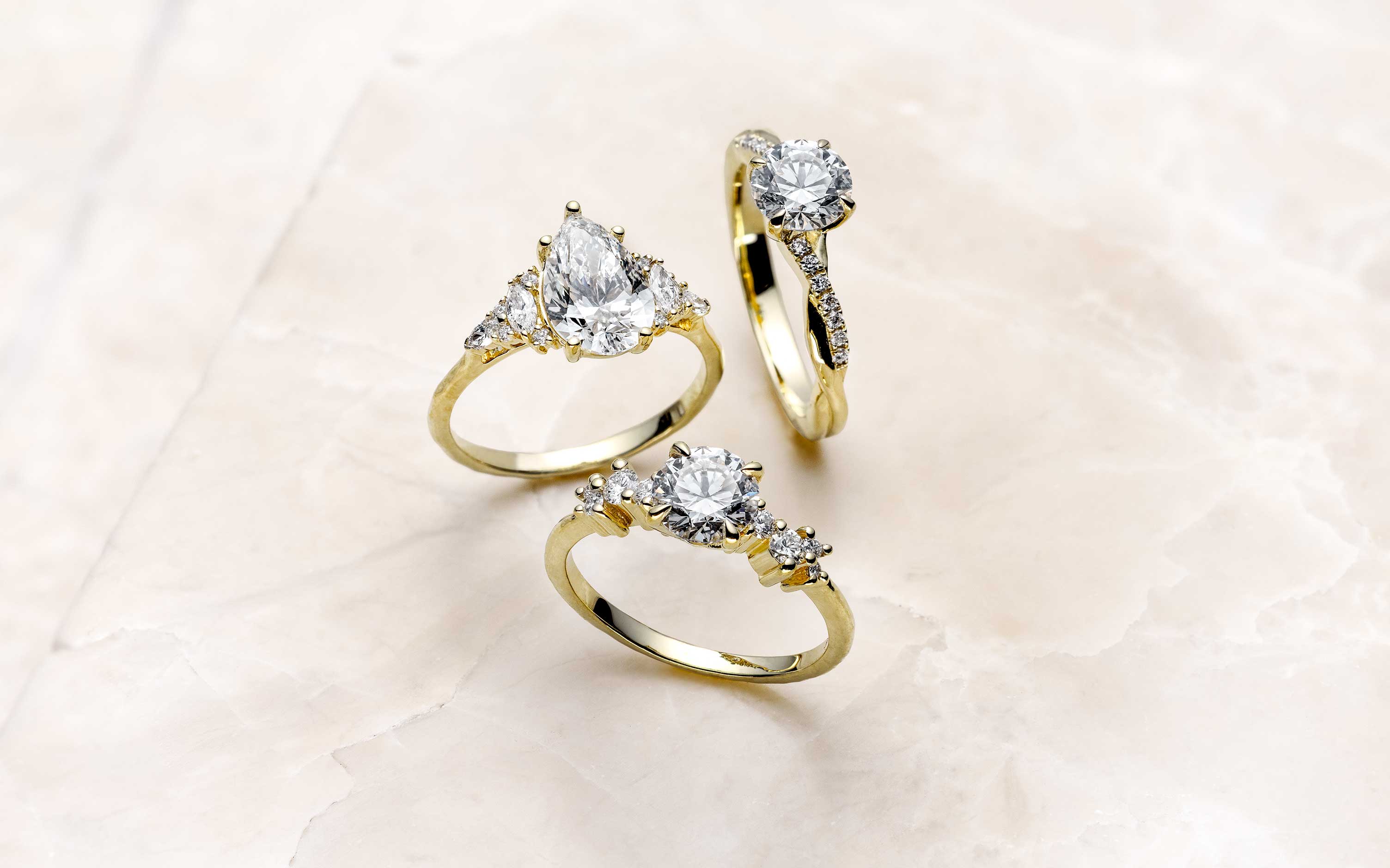 A Landing Company engagement ring chosen with the full piece in mind