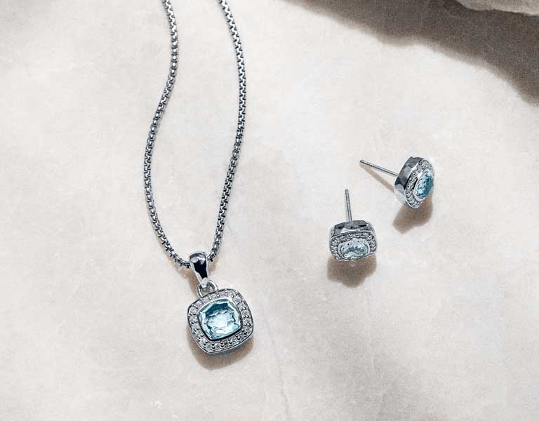Sky Blue Topaz part of the Solana Series