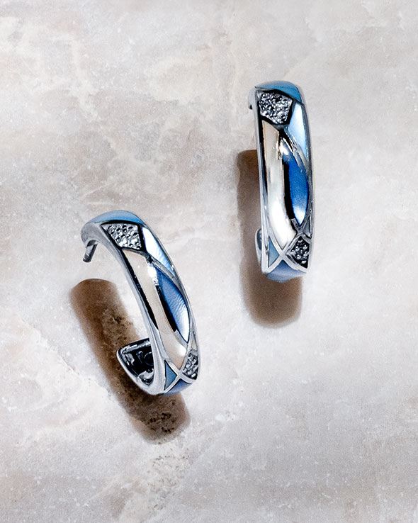 Dream Island earrings: studs, hoops, and coastal drops