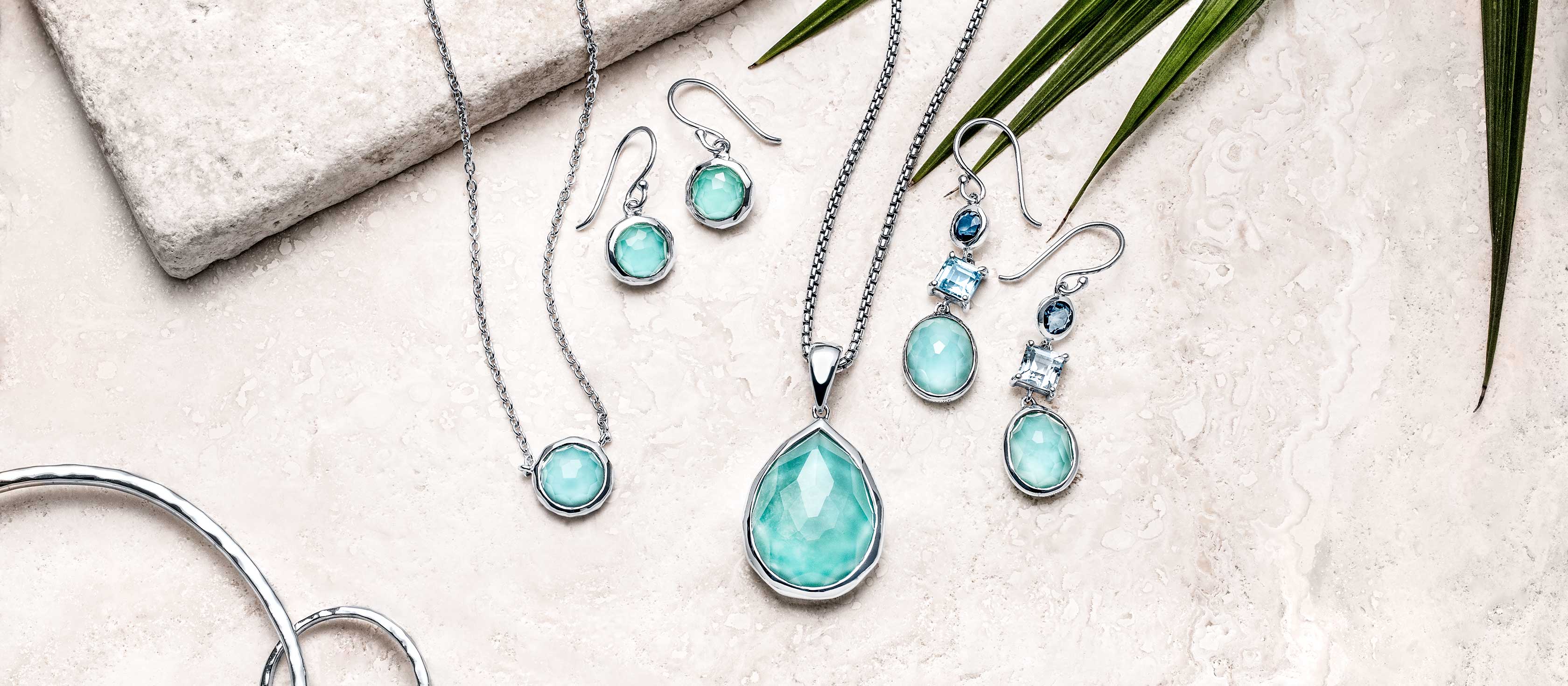 A Laguna Key collection styled together — the world of faceted color, light, and coastal escape