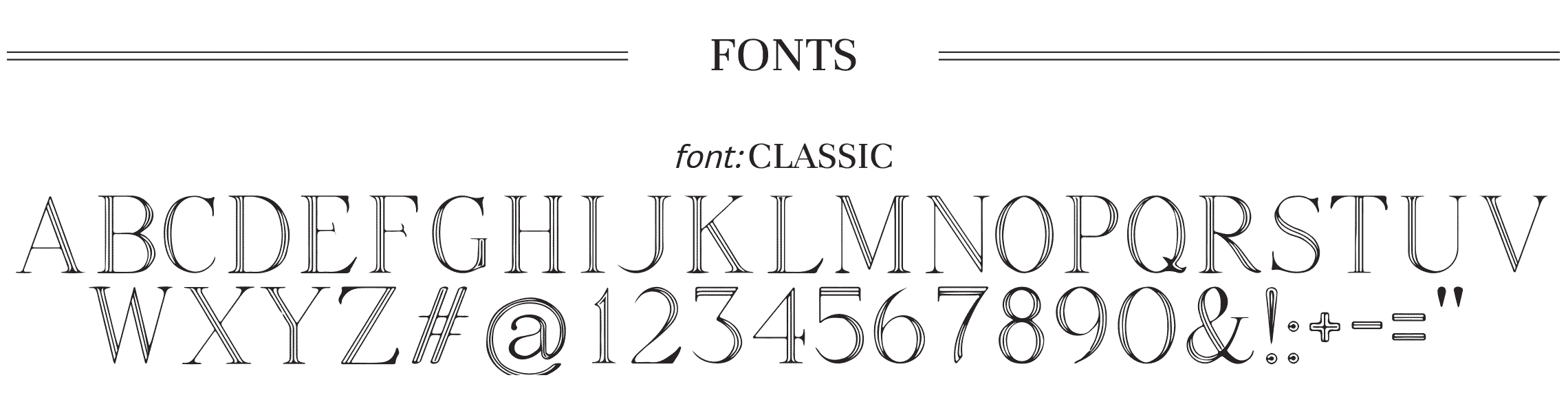 Engraving Fonts