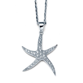 Siesta Starfish Necklace in Sterling Silver