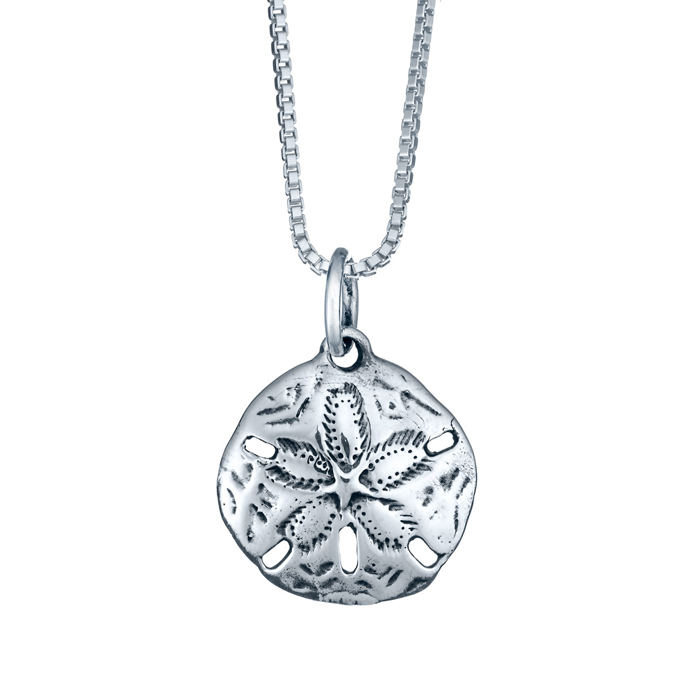 Diamond2Deal 925 Sterling Silver Sand Dollar Pendant – Polished - View #8