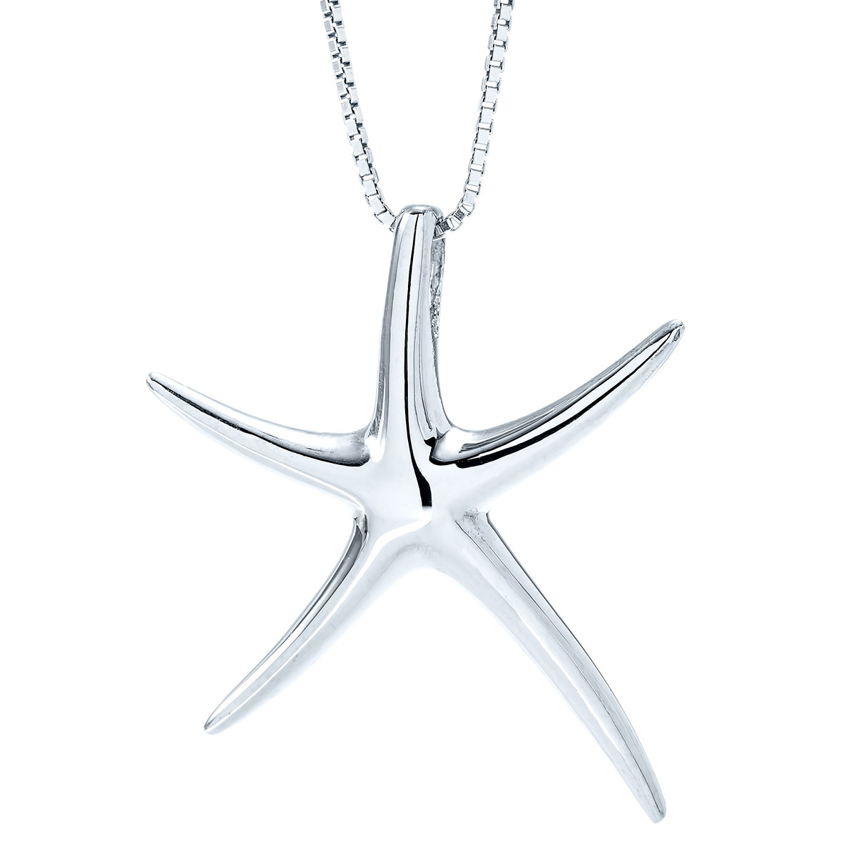 Sterling Silver Starfish Pendant 