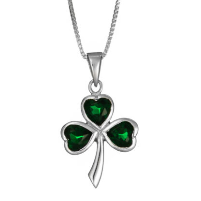 Shamrock Cz Necklace