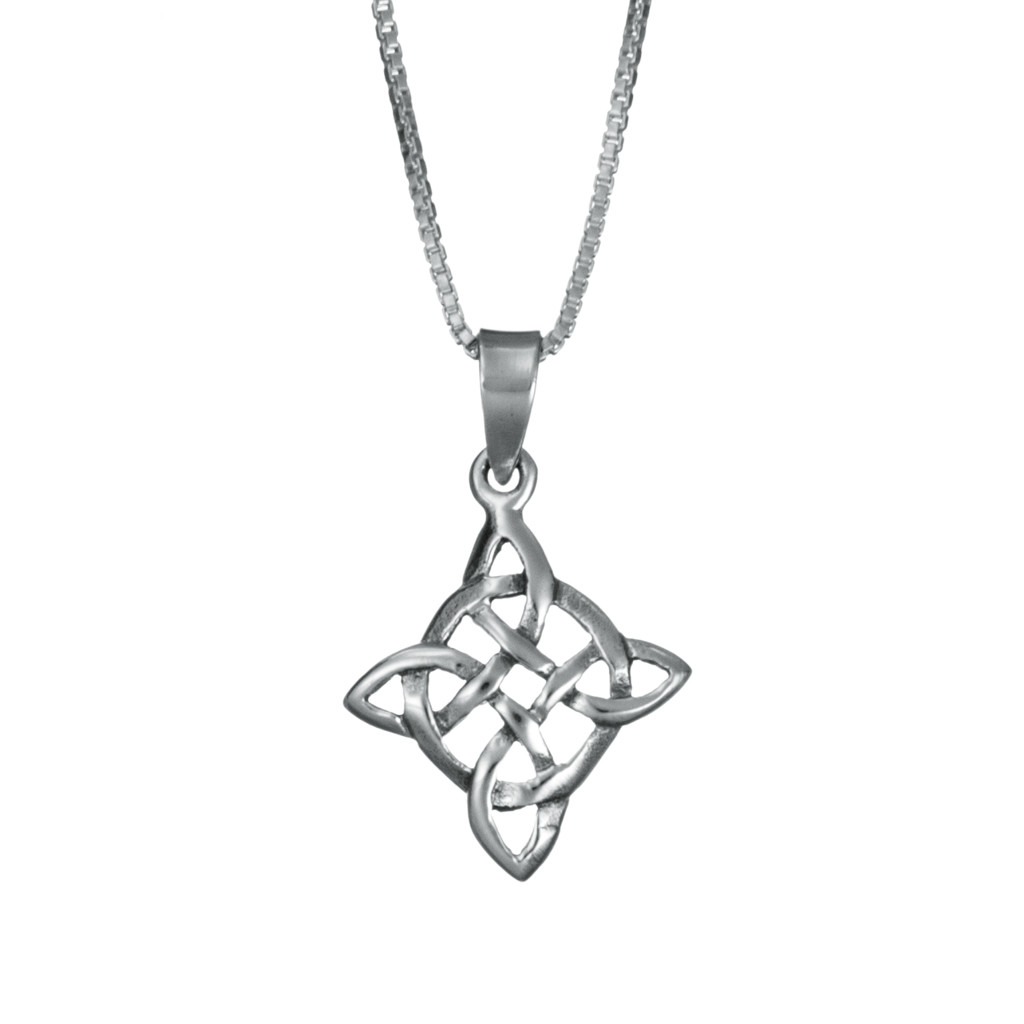 Eternity Weave Charm Necklace