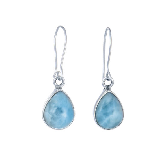 Larimar Teardrop Earrings Medium