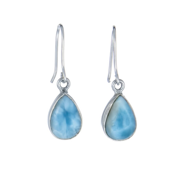 Larimar Teardrop Earrings Large