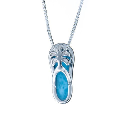 Larimar Flip Flop Necklace