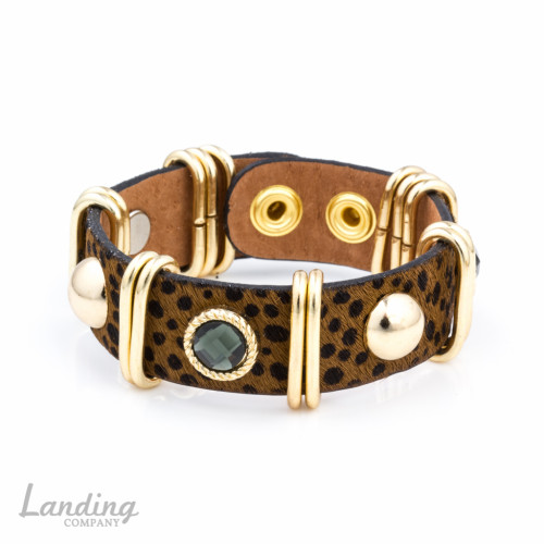 Cora Cuff in Leopard Print