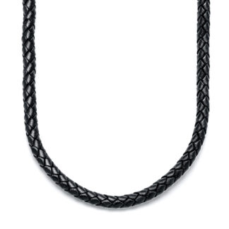 Black Leather Necklace