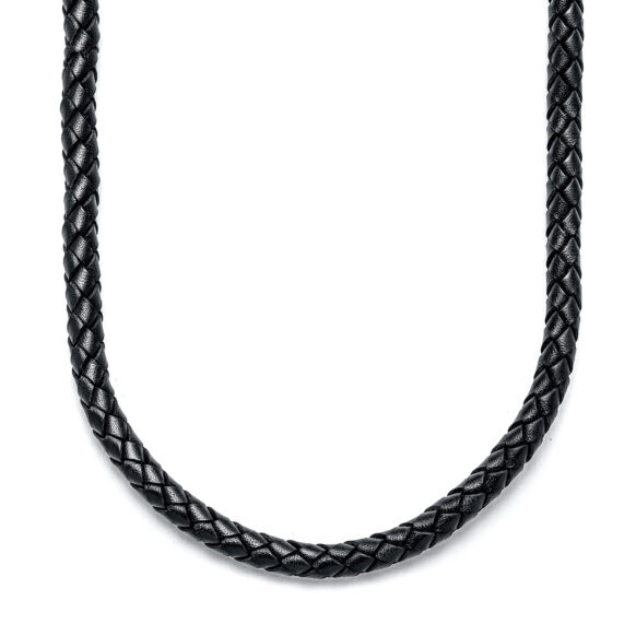 Black Leather Necklace