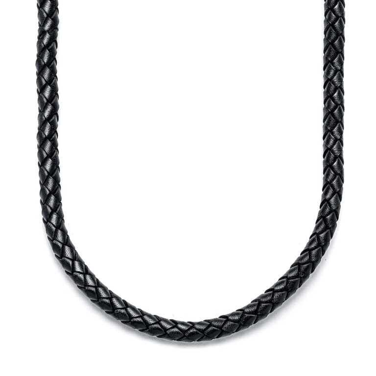Black Leather Necklace