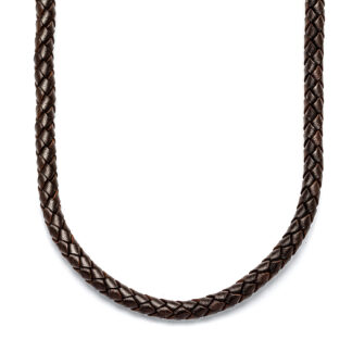 Brown Leather Necklace