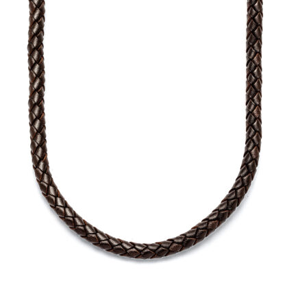 Brown Leather Necklace