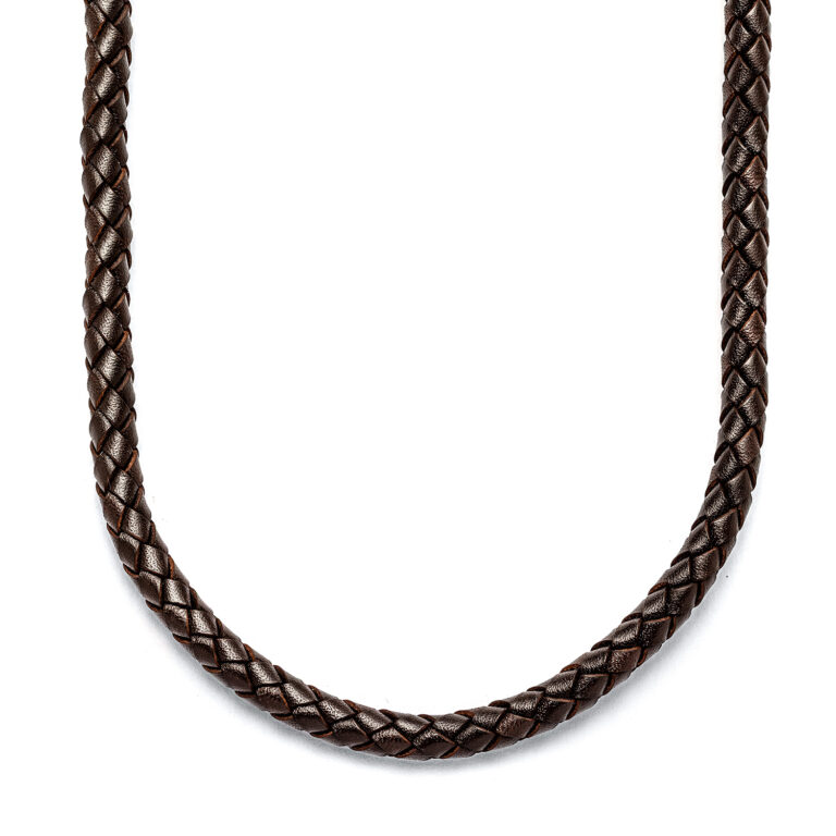Brown Leather Necklace