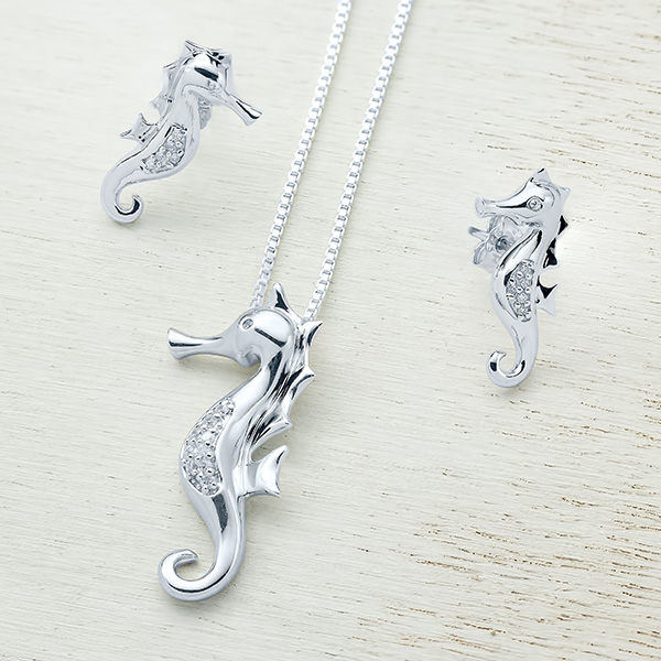 Seahorse and Dolphin Necklaces