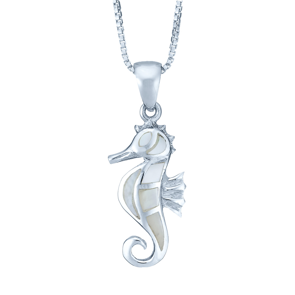Reef Seahorse Necklace Mother of Pearl Landing Company