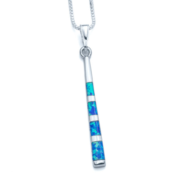 Color Bars Blue Opal Necklace