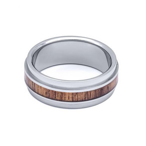 TRA-1006-08 koa wood ring