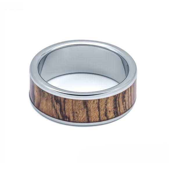 TRG-1001-08 bacote wood ring