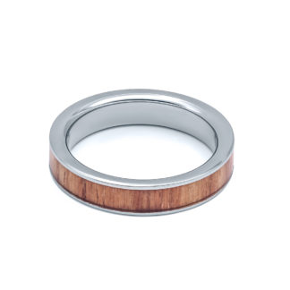 TRF-1001-04 tulip wood ring small band