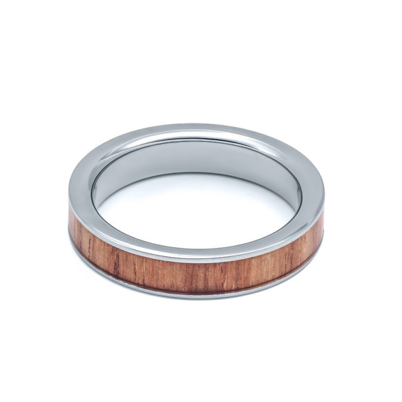 TRF-1001-04 tulip wood ring small band