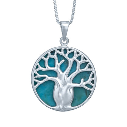 Turquoise Tree Of Life Necklace