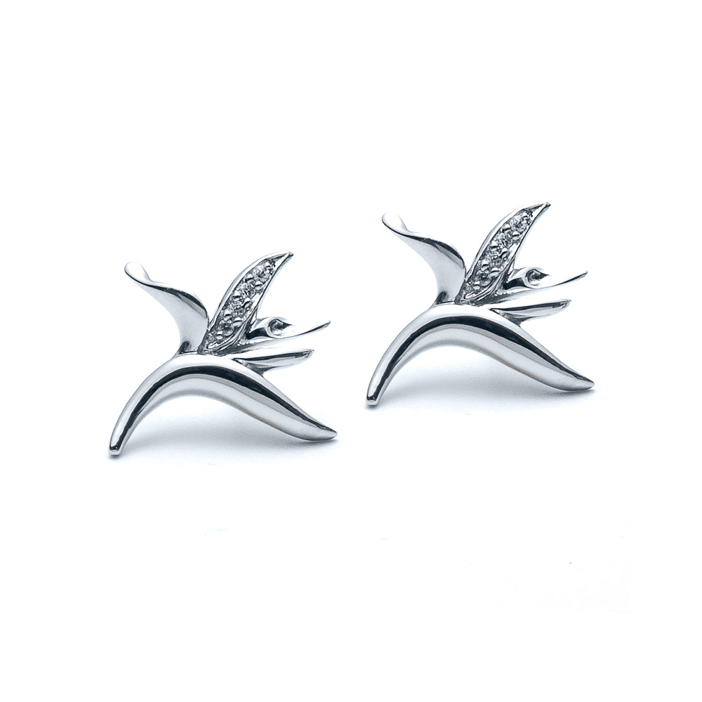 Sterling Silver Birds of Paradise Earrings Landing Company