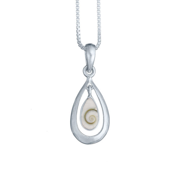 Sterling Silver Shiva Shell Crescent Necklace