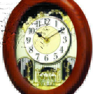 Joyful Nostalgia Oak Rhythm Clock