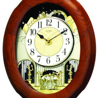 Joyful Nostalgia Oak Rhythm Clock