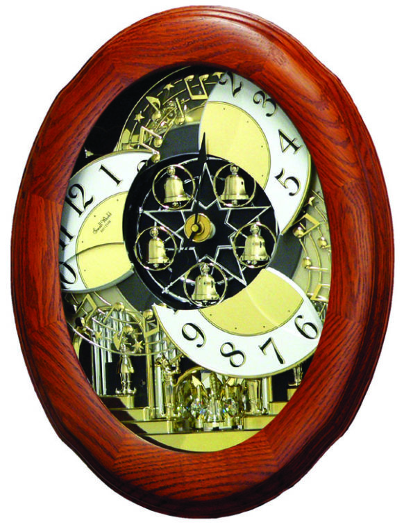 Joyful Nostalgia Oak Rhythm Clock