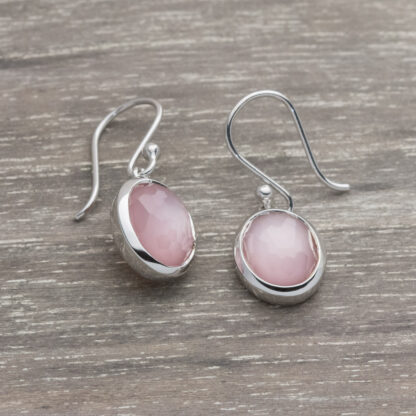 Pink Orchid Mini Oval Earrings - Image 3