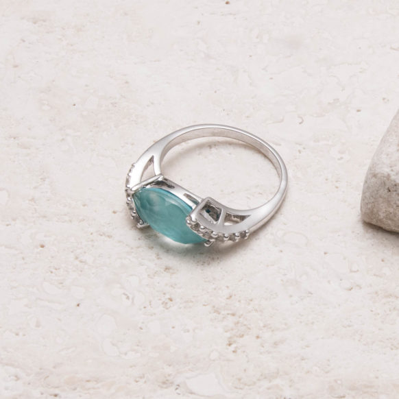 Laguna Blue Sea Drop Ring