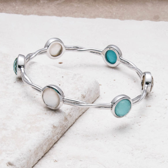 Laguna Blue Radiant Pearl Bangle