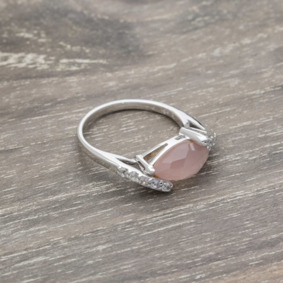 Pink Orchid Sea Drop Ring SS-LK-152