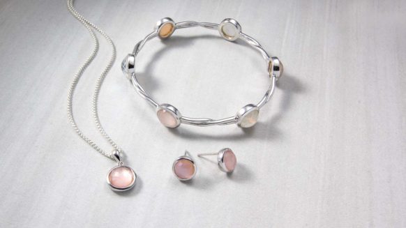 Pink Orchid Bracelet & Round Set