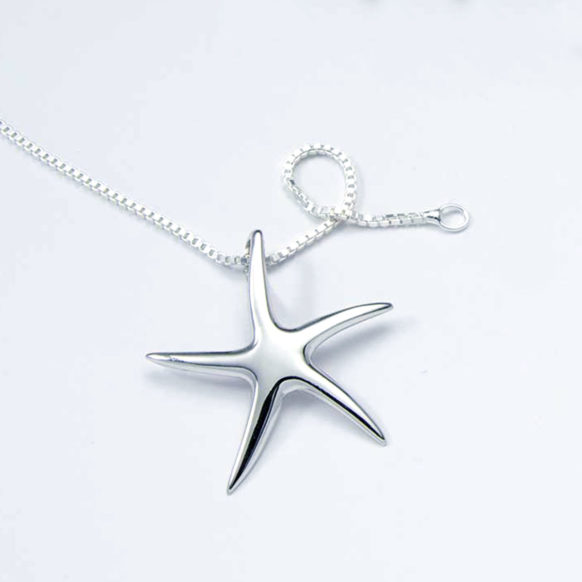 Sterling Silver Starfish Necklace Wavecrest Flavor