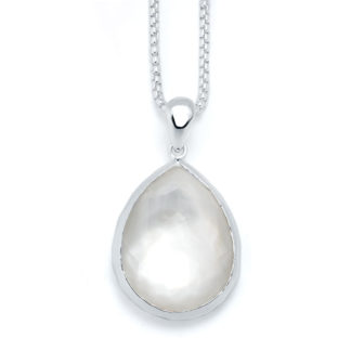 Radiant Pearl Teardrop Necklace SS-LK-021