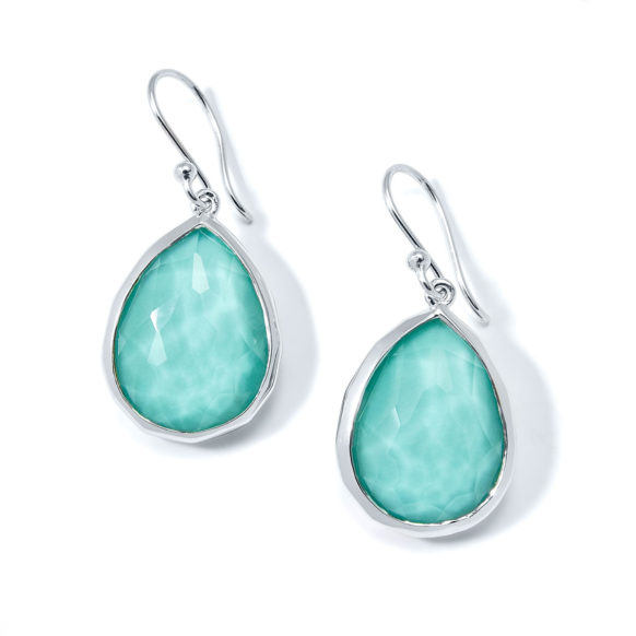 Laguna Blue Teardrop Earrings SS-LK-040