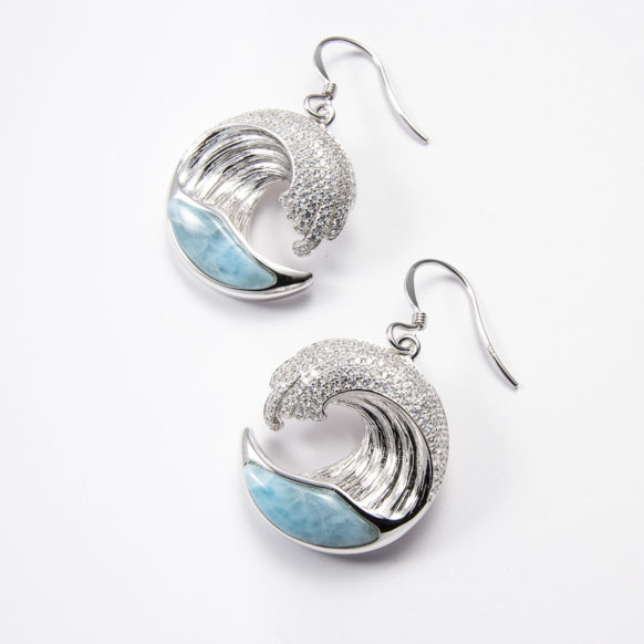 Larimar Wave Earrings Flavor