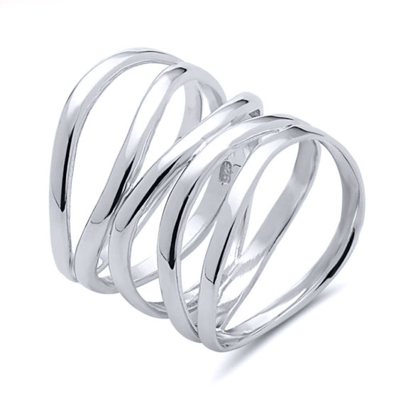 Statement Wavy Band Ring