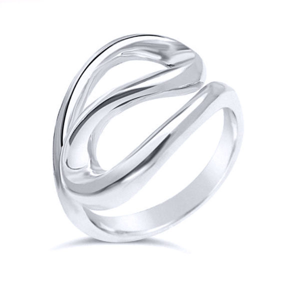 Curved Wavy Band Ring