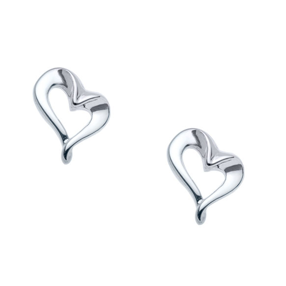 Dancing Heart Stud Earrings