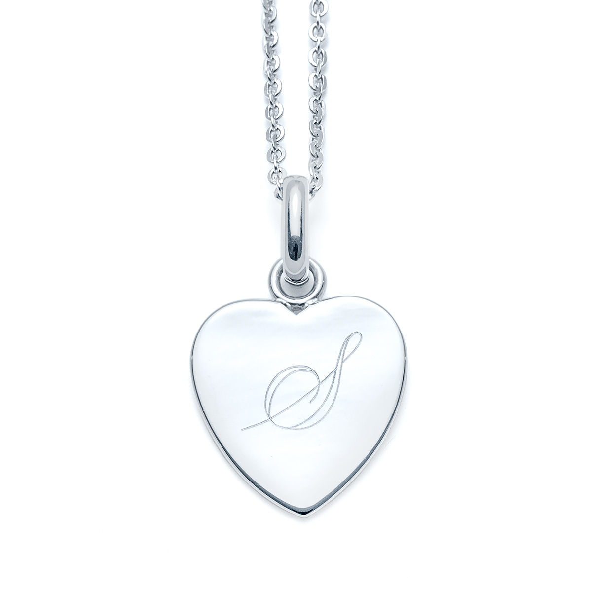 Heart Charm Silver Necklace Landing Company