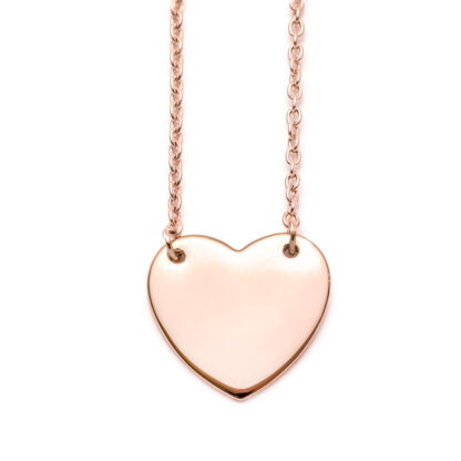 Heart Rose Gold Vermeil Necklace